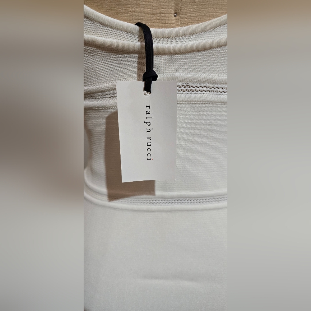 Ralph Rucci White Knit Dresd - Picture 7 of 7